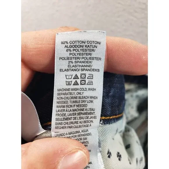 Lucky Brand Jeans Men's 34x30 Blue Denim 221 Original Straight Cotton Stretch - Picture 15 of 16